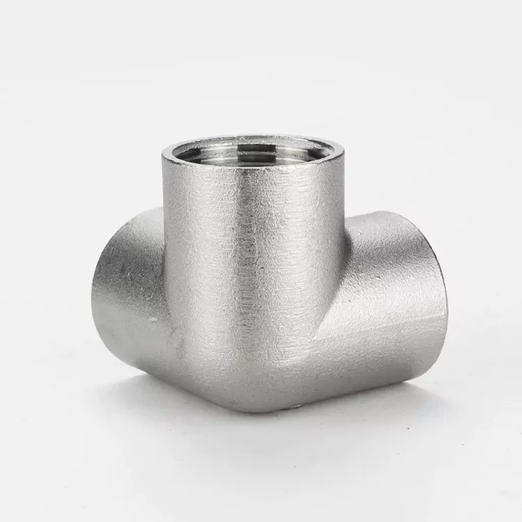 Encaixe de tubo em T 3D de aço inoxidável BSP