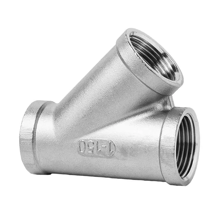 T de tubo angular de aço inoxidável BSP