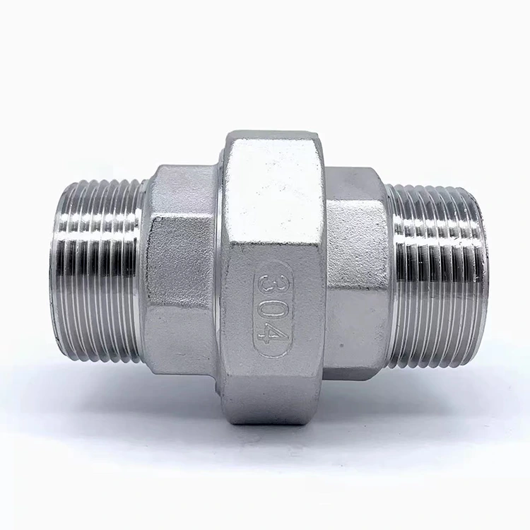 União de rosca macho dupla para encanamento