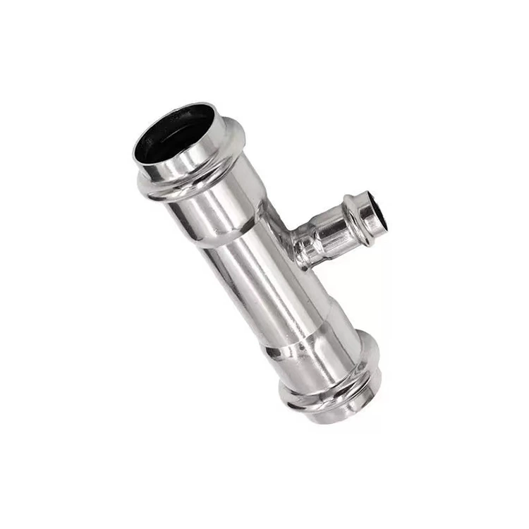 Tee redutor de pressão dupla