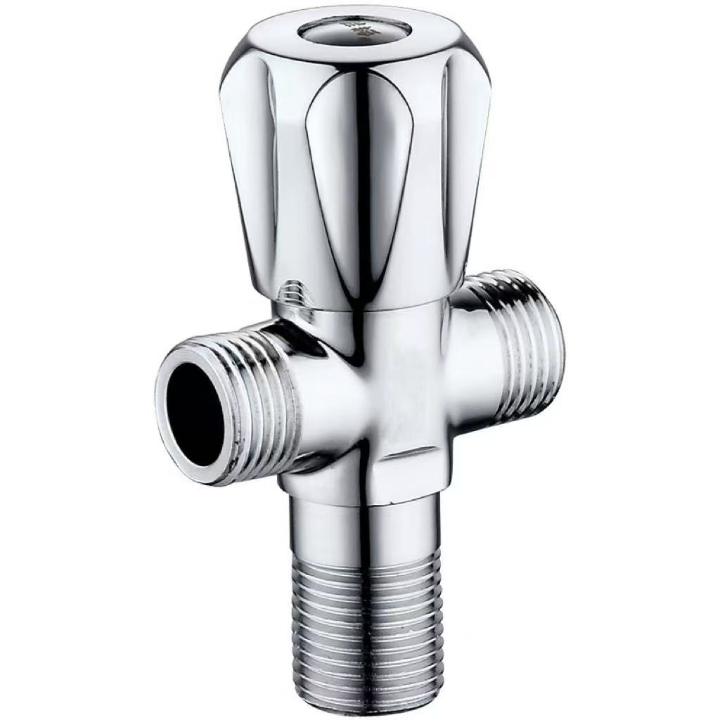 Válvula desviadora de três vias com alça de pétala galvanizada