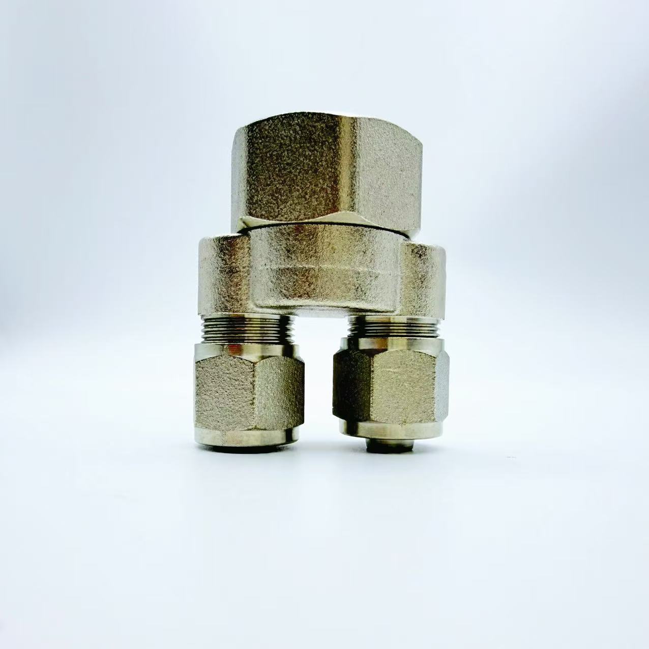 Conector de ramo de ponteira dupla em forma de Y com rosca fêmea