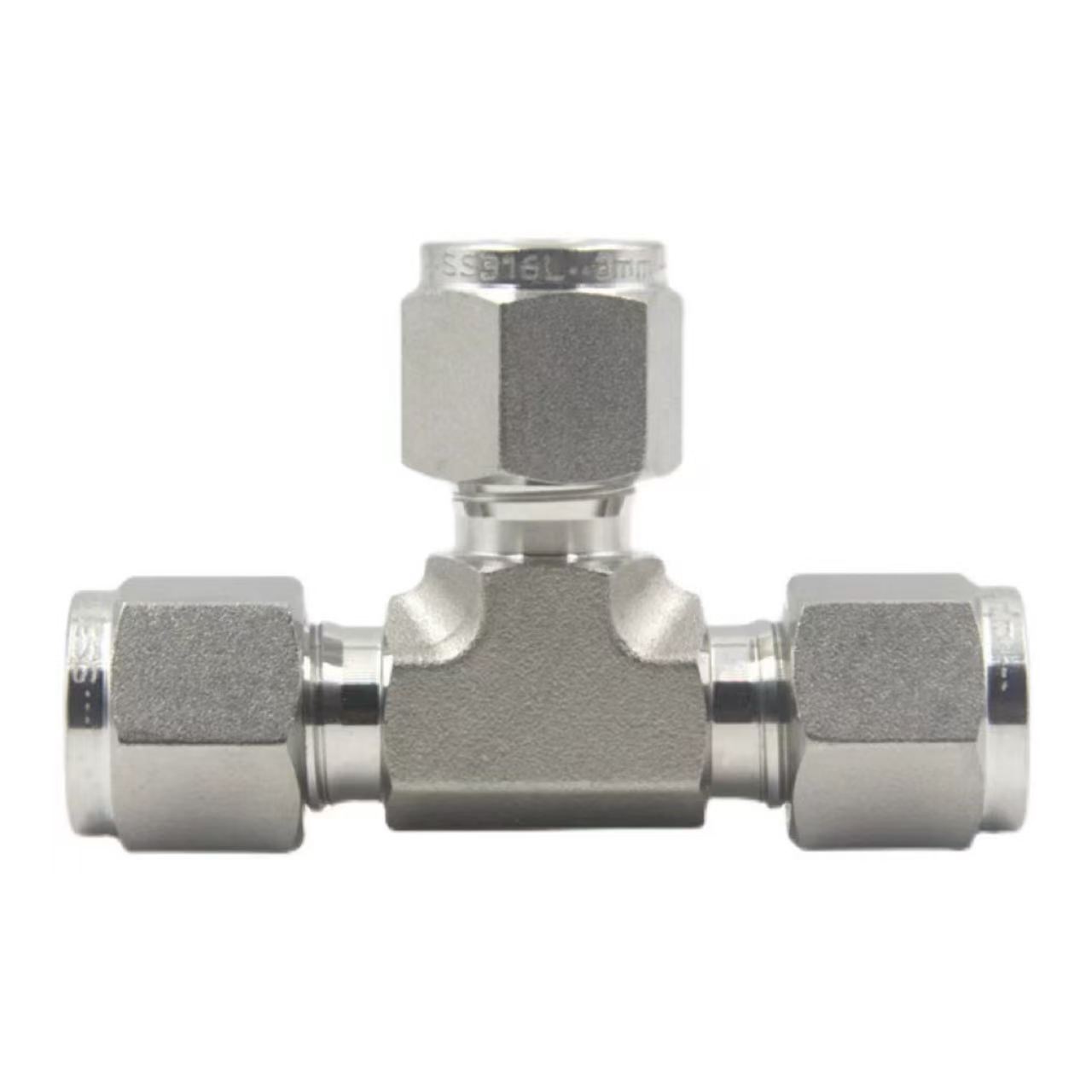 Encaixe em T de compressão com virola