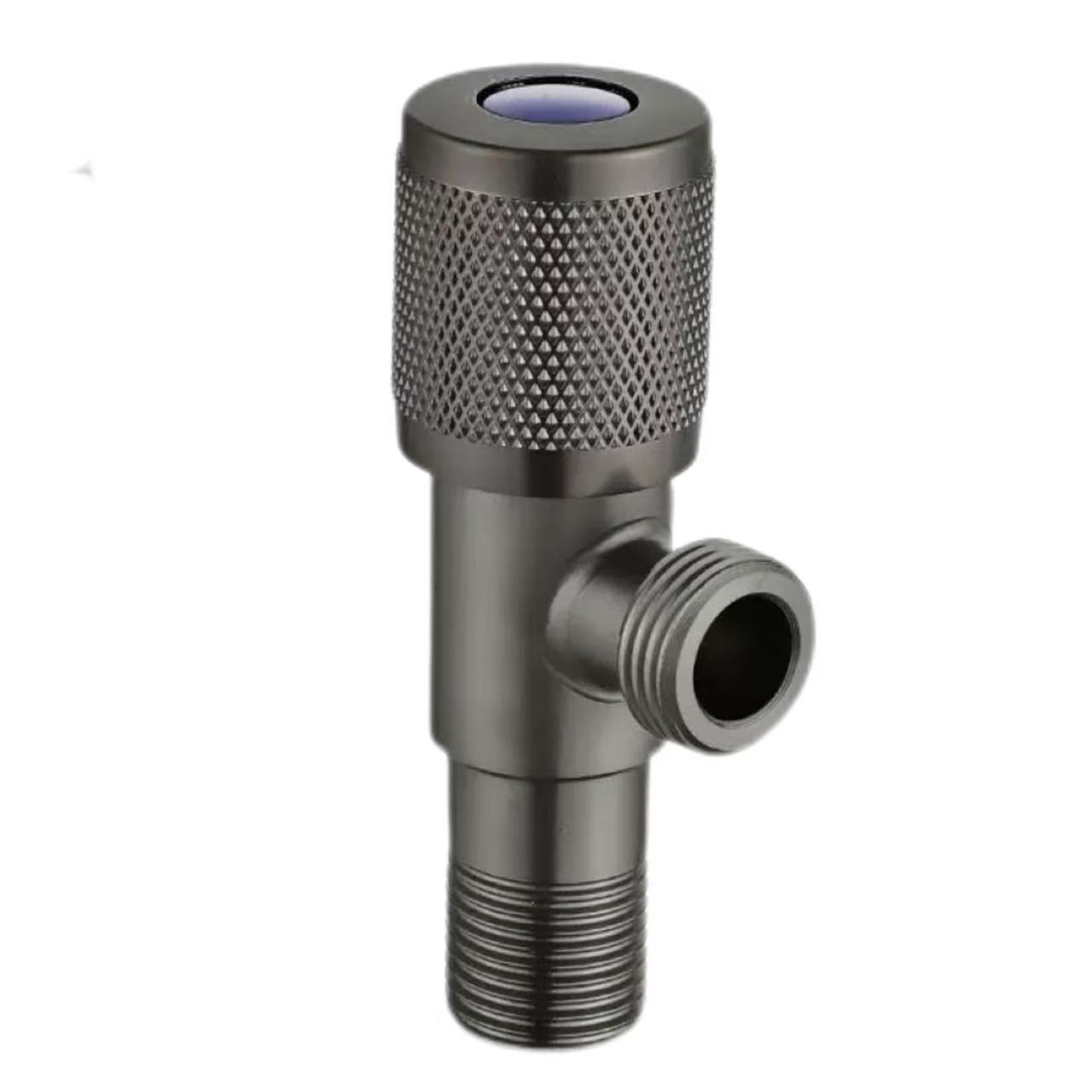 Válvula de entrada universal de água quente e fria com alça serrilhada Gunmetal Válvula de entrada universal de água quente e fria com alça serrilhada Gunmetal