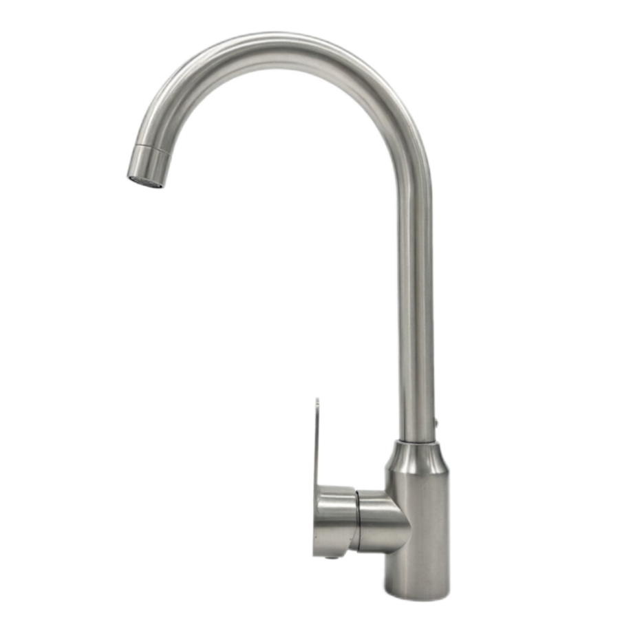 Grande torneira giratória curvada de água quente e fria Grande torneira giratória curvada de água quente e fria