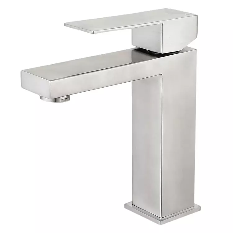 Torneira Geométrica Minimalista para Bacia Quente e Fria