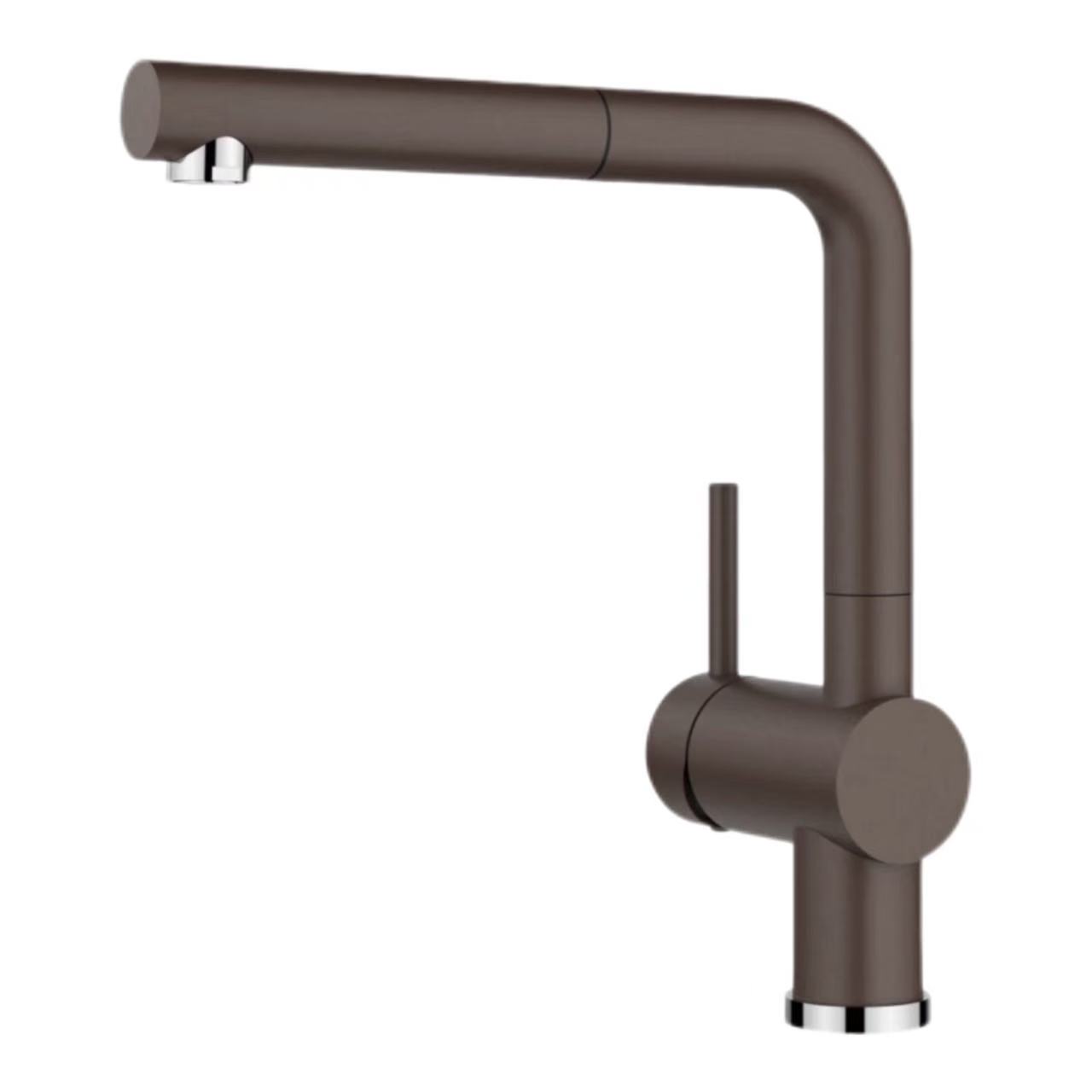 Torneira de cozinha giratória extensível minimalista em forma de L Torneira de cozinha giratória extensível minimalista em forma de L