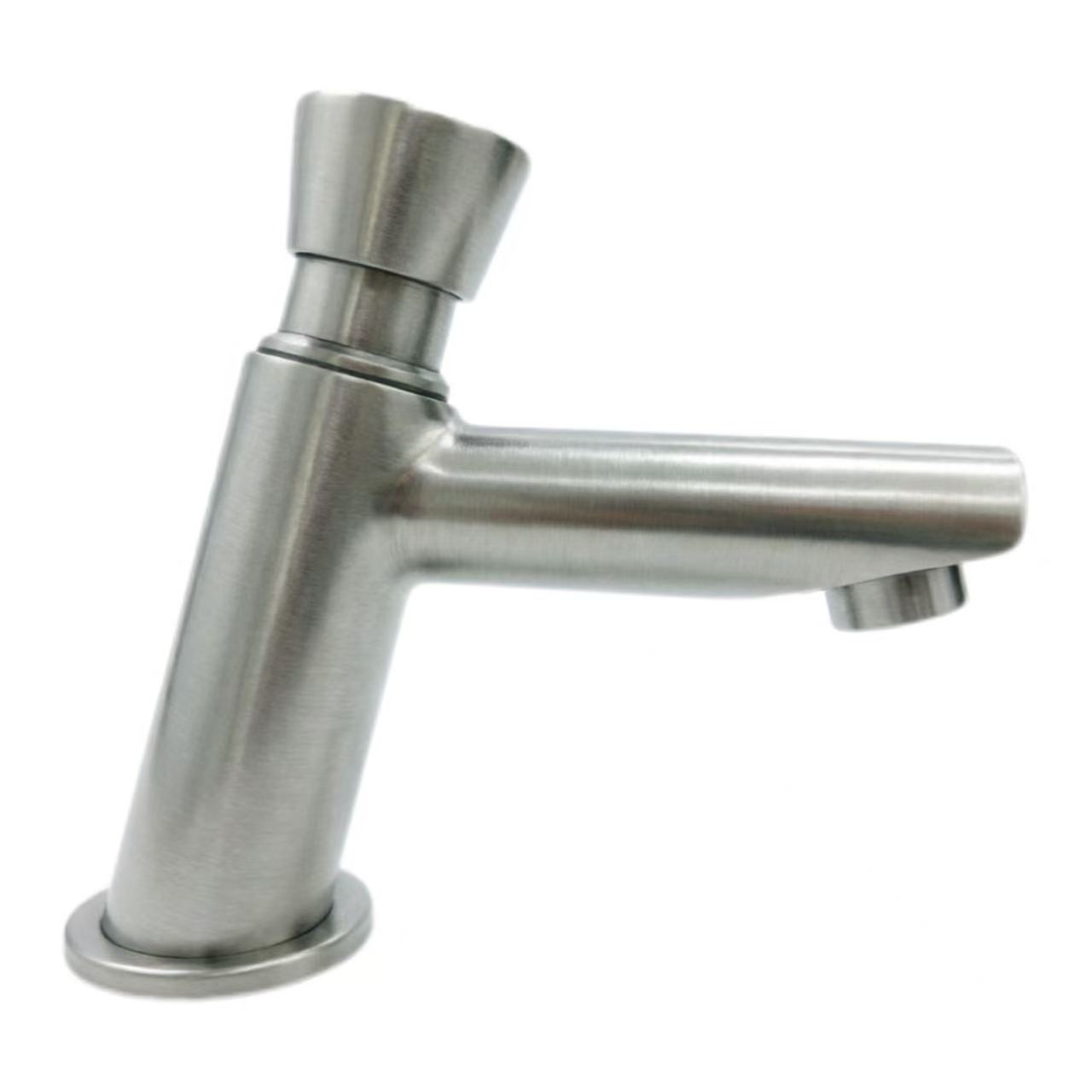 Torneira para bacia fria com botão de pressão