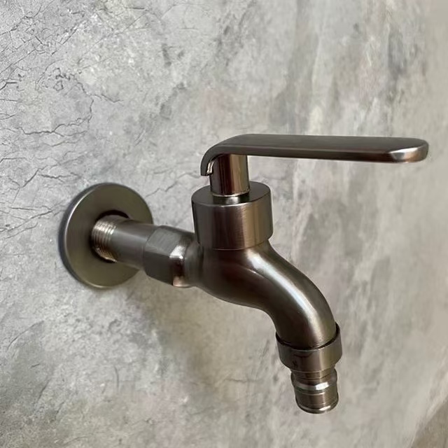 Torneira de abertura rápida escovada de aço inoxidável
